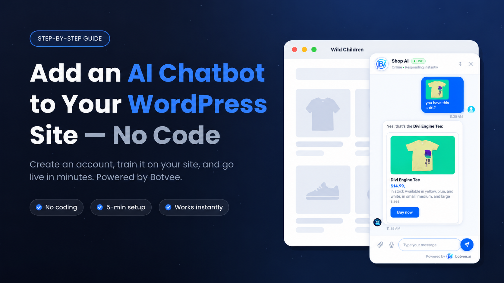 How do I add an AI chatbot to WordPress or a custom website?